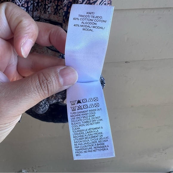 Lucky Brand Boho Short Sleeve Top - Size S - Casual Comfy Modest - Picture 6 of 7